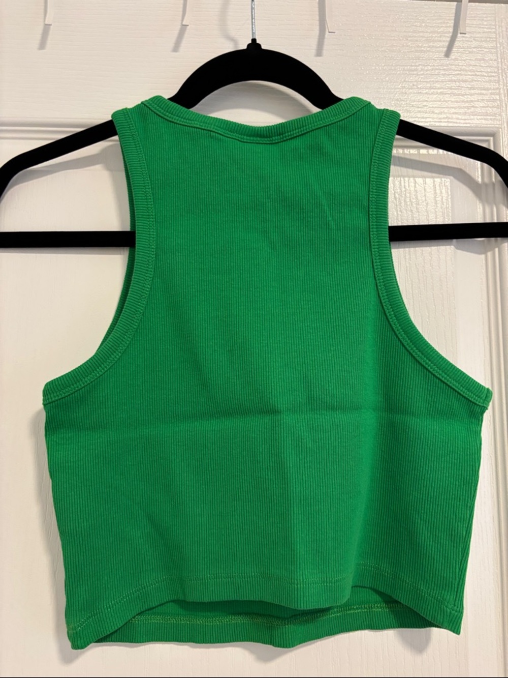 H&M Green Ribbed Cropped Tank Top - Picture 3 of 3